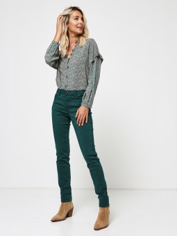 pantalon, jean, femme, coton, hiver, couleur,