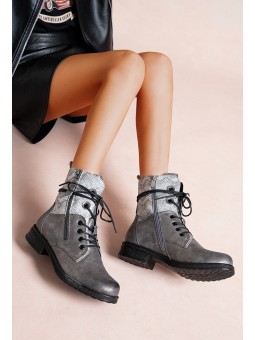 BOTTINES GRISES