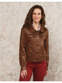 VESTE MARRON