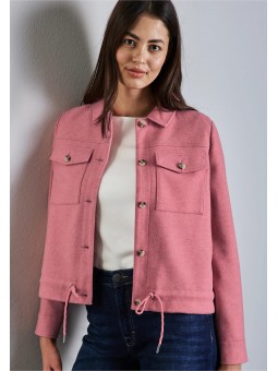 VESTE ROSE ASPECT LAINE