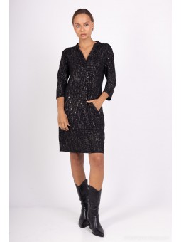 ROBE NOIRE PAILLETÉE