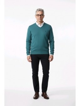 PULL ELVEN VERT CHINÉ