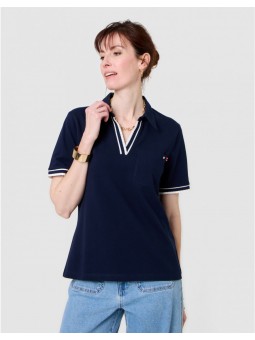 POLO COTON MARINE F4203