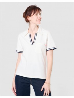 POLO COTON BLANC F4551